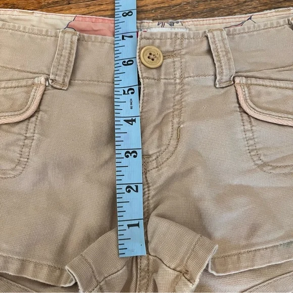 Hollister Vintage Y2K Micro Shorts Sz XS Ultra Low Rise Mini Cheeky Brats Twill - Picture 8 of 10